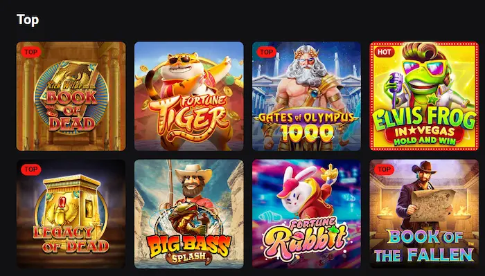 Rollero Casino Australia games